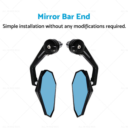 Rearview Handle Bar End Side Mirrors Suitable For Yamaha MT-07 MT07 FZ07 13-21-1