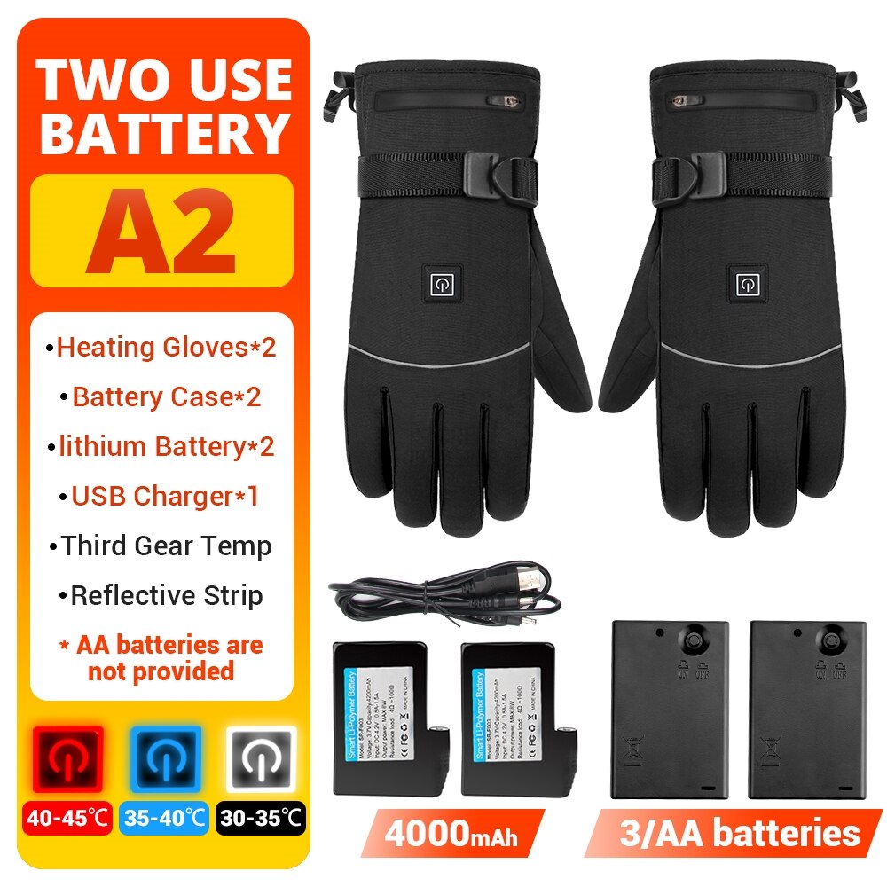 Heated Waterproof Motorcycle Gloves