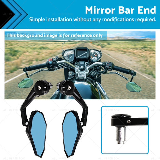 Rearview Handle Bar End Side Mirrors Suitable For Yamaha MT-07 MT07 FZ07 13-21-0