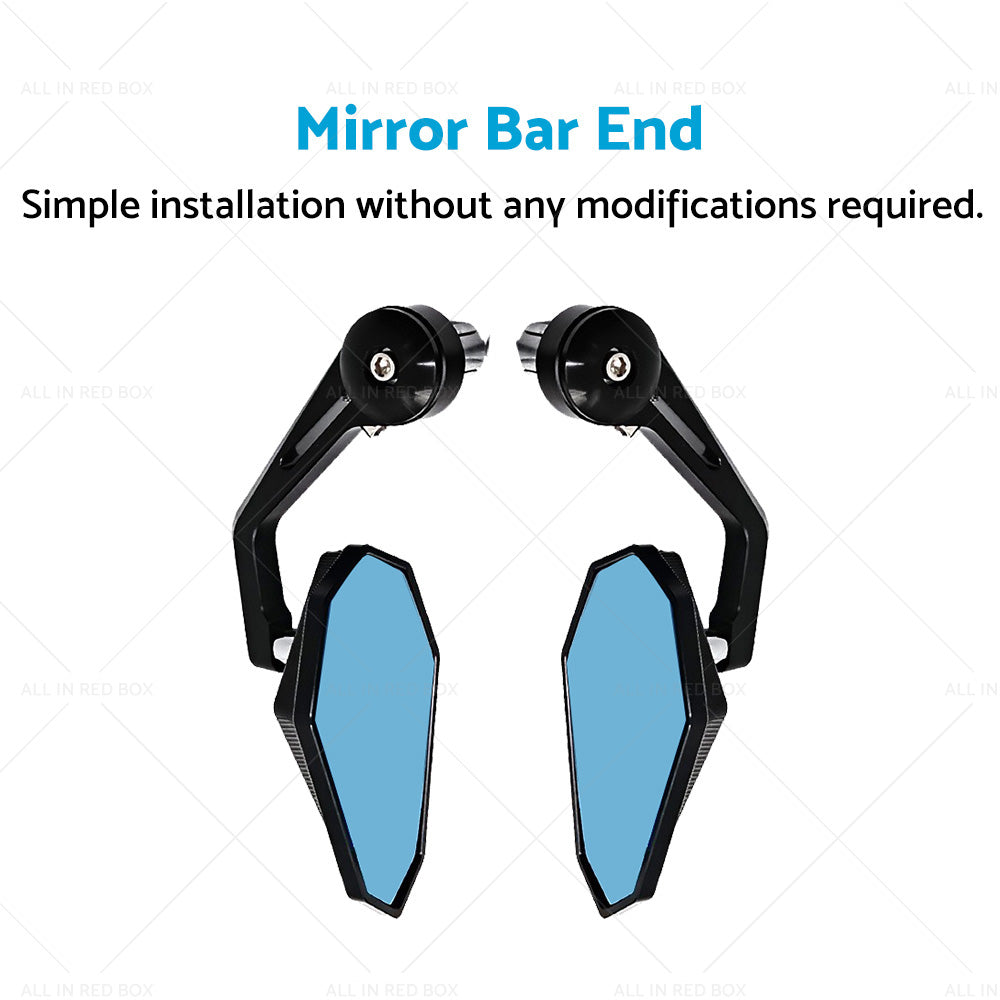 Rearview Handle Bar End Side Mirrors Suitable For Yamaha MT-07 MT07 FZ07 13-21-1