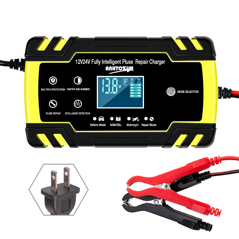 Universal Car Battery Charger with Pulse Repair