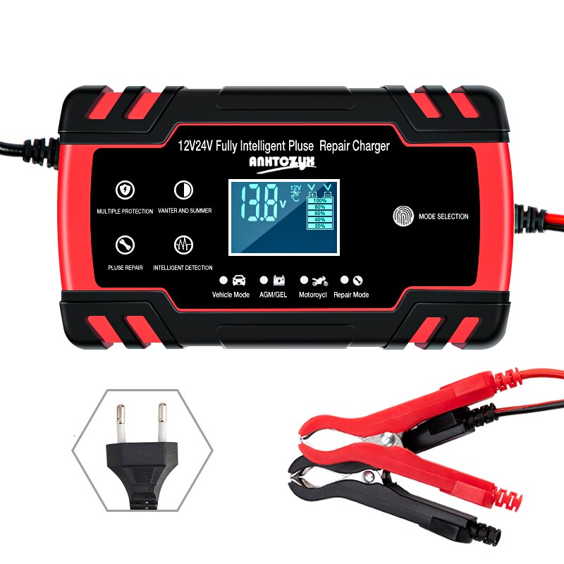 Universal Car Battery Charger with Pulse Repair