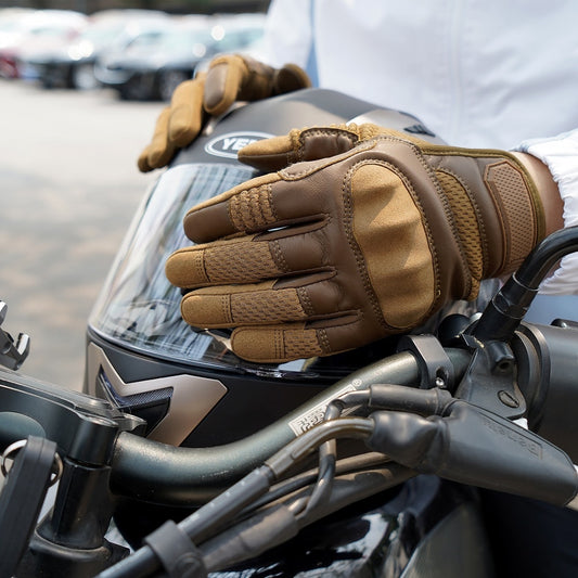 PU Leather Motorcycle Gloves
