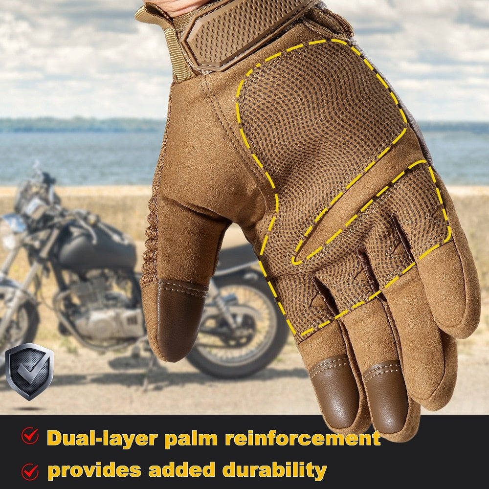 PU Leather Motorcycle Gloves