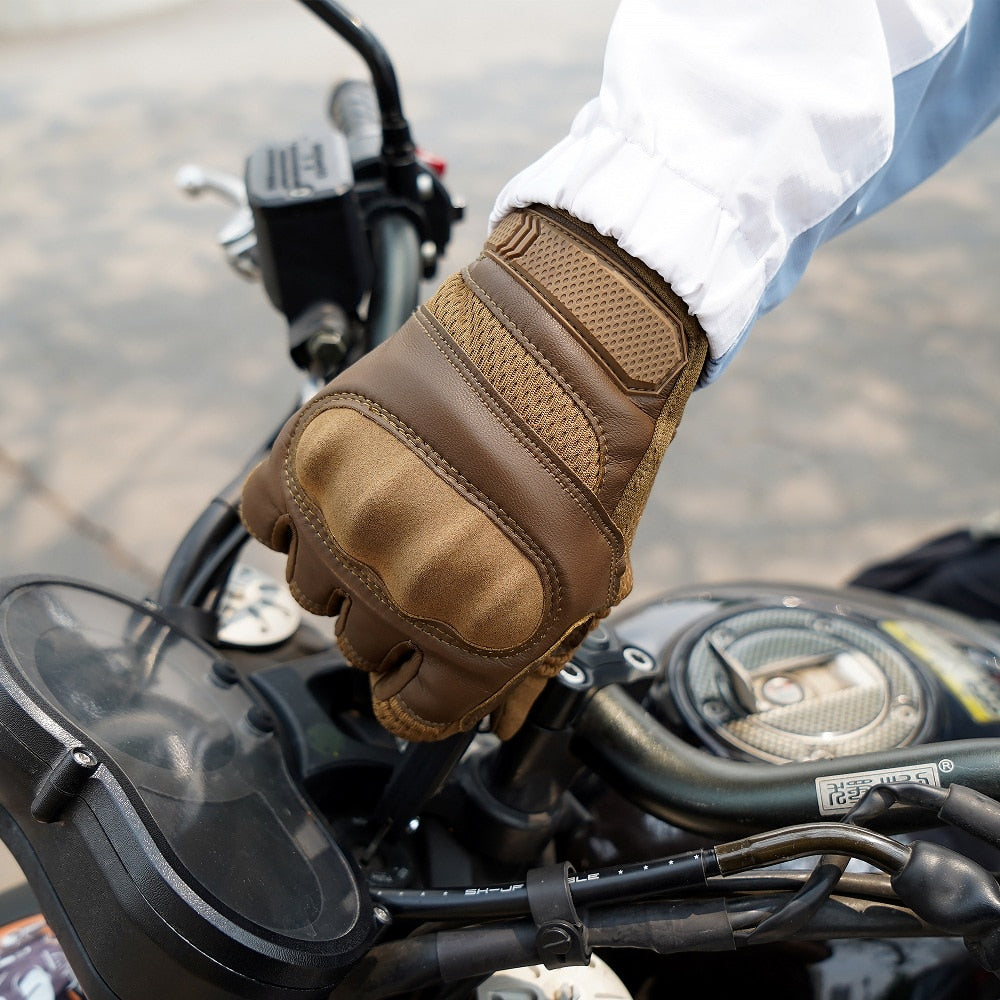 PU Leather Motorcycle Gloves