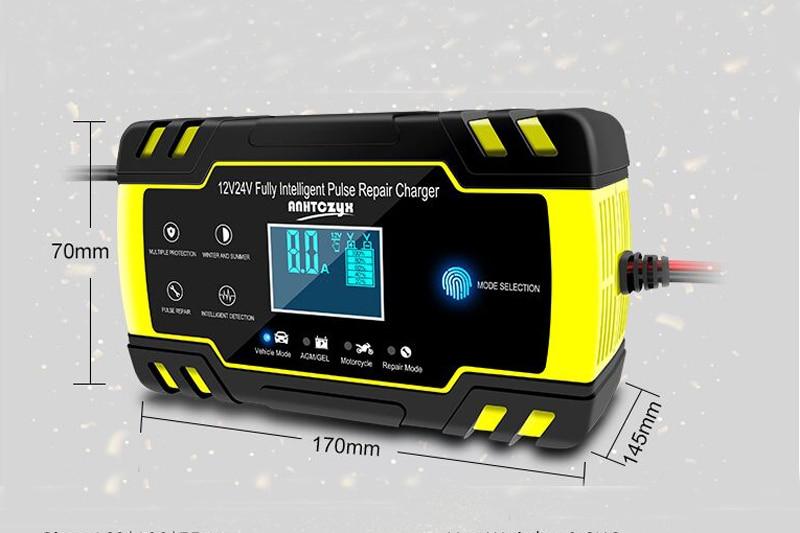 Universal Car Battery Charger with Pulse Repair